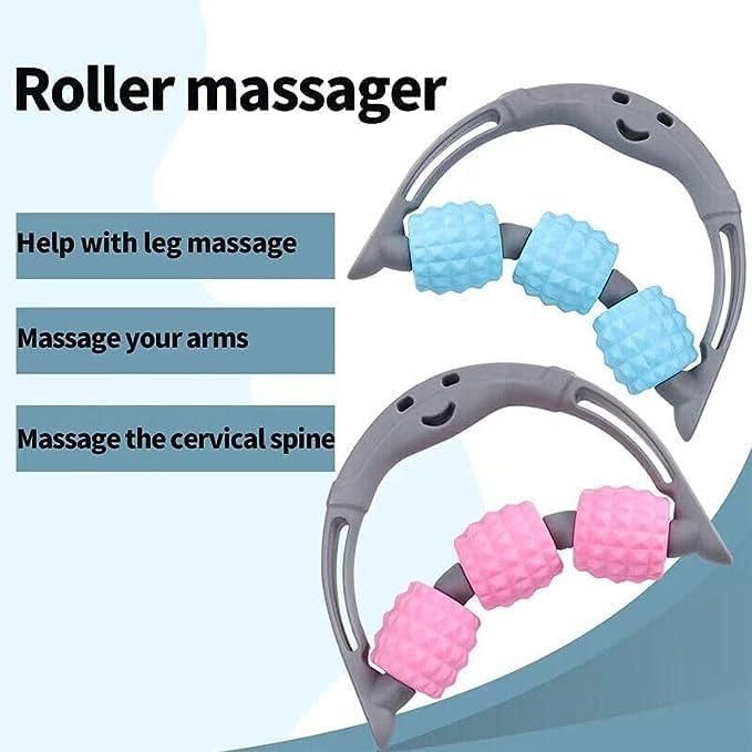 3 Ball Rolling Massager Tool – Manual Plastic Body Massager for Improved Circulation