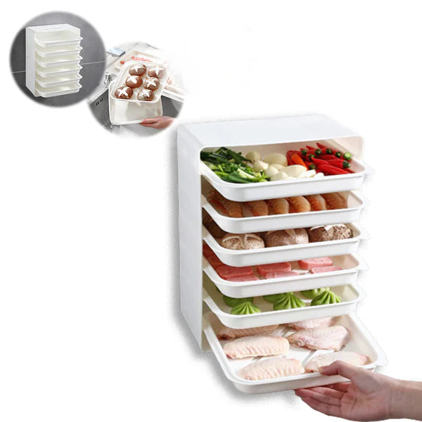 Wall Mount 6-Layer Food Storage Rack