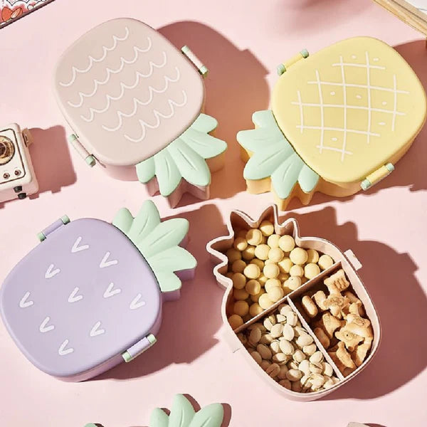 Kids Lunch Box Cute Pineapple Shaped