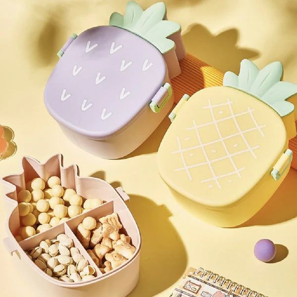 Kids Lunch Box Cute Pineapple Shaped