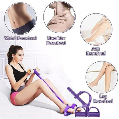 Yoga Pedal Puller Resistance Band – Foam and Natural Rubber Fitness Equipment for Strength Training