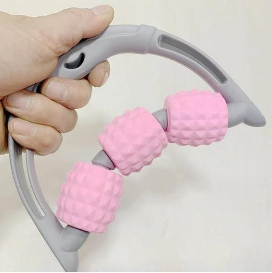 3 Ball Rolling Massager Tool – Manual Plastic Body Massager for Improved Circulation