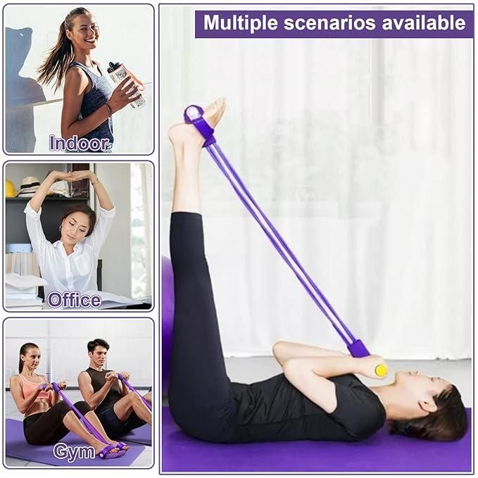 Yoga Pedal Puller Resistance Band – Foam and Natural Rubber Fitness Equipment for Strength Training