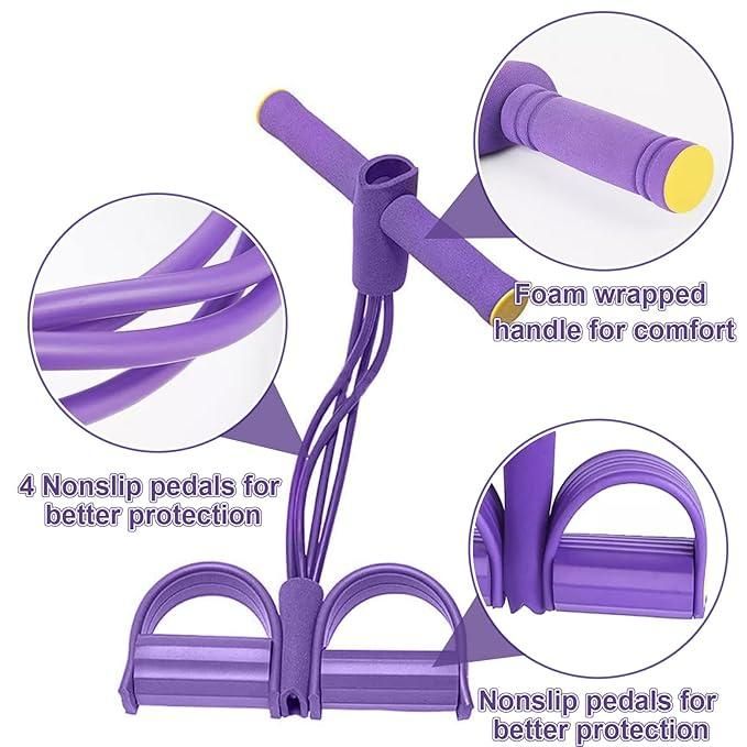 Yoga Pedal Puller Resistance Band – Foam and Natural Rubber Fitness Equipment for Strength Training