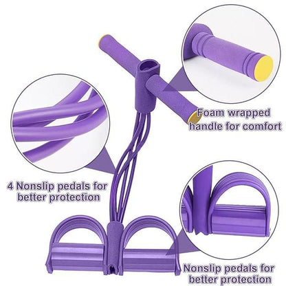Yoga Pedal Puller Resistance Band – Foam and Natural Rubber Fitness Equipment for Strength Training