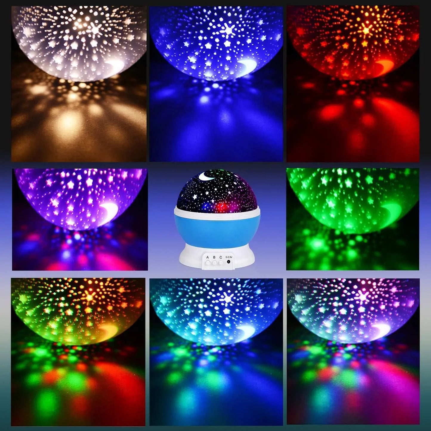 Galaxy Star Projector Lamp | Rotating Night Light for Bedroom & Parties