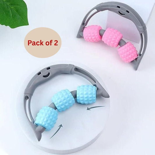 3 Ball Rolling Massager Tool – Manual Plastic Body Massager for Improved Circulation