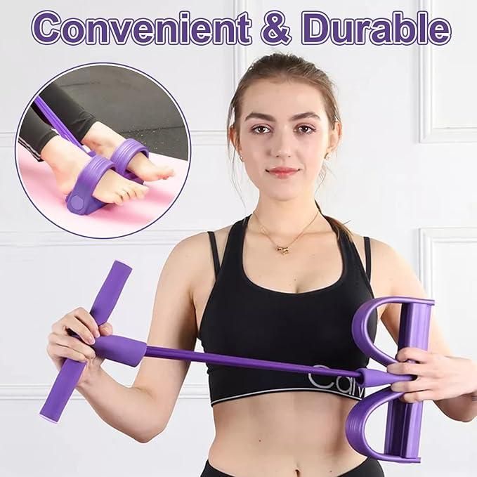 Yoga Pedal Puller Resistance Band – Foam and Natural Rubber Fitness Equipment for Strength Training