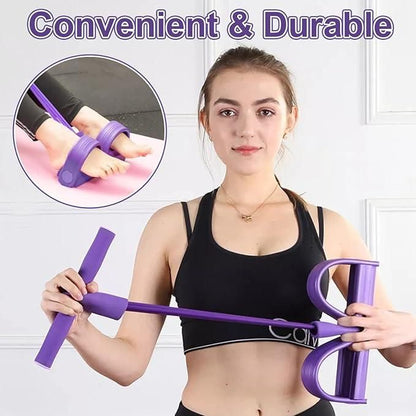 Yoga Pedal Puller Resistance Band – Foam and Natural Rubber Fitness Equipment for Strength Training
