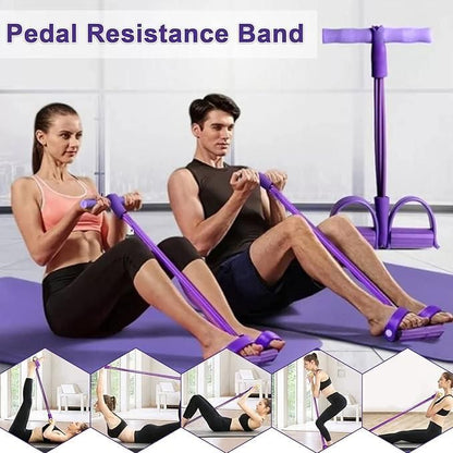 Yoga Pedal Puller Resistance Band – Foam and Natural Rubber Fitness Equipment for Strength Training