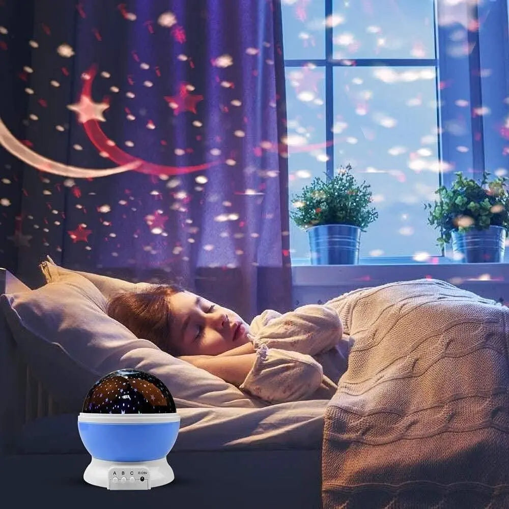Galaxy Star Projector Lamp | Rotating Night Light for Bedroom & Parties