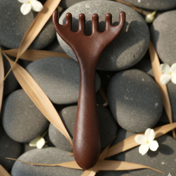 Wooden Style Head & Neck Scalp Massager