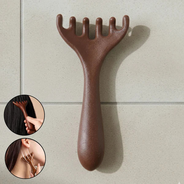 Wooden Style Head & Neck Scalp Massager