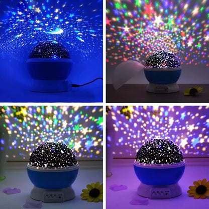 Galaxy Star Projector Lamp | Rotating Night Light for Bedroom & Parties